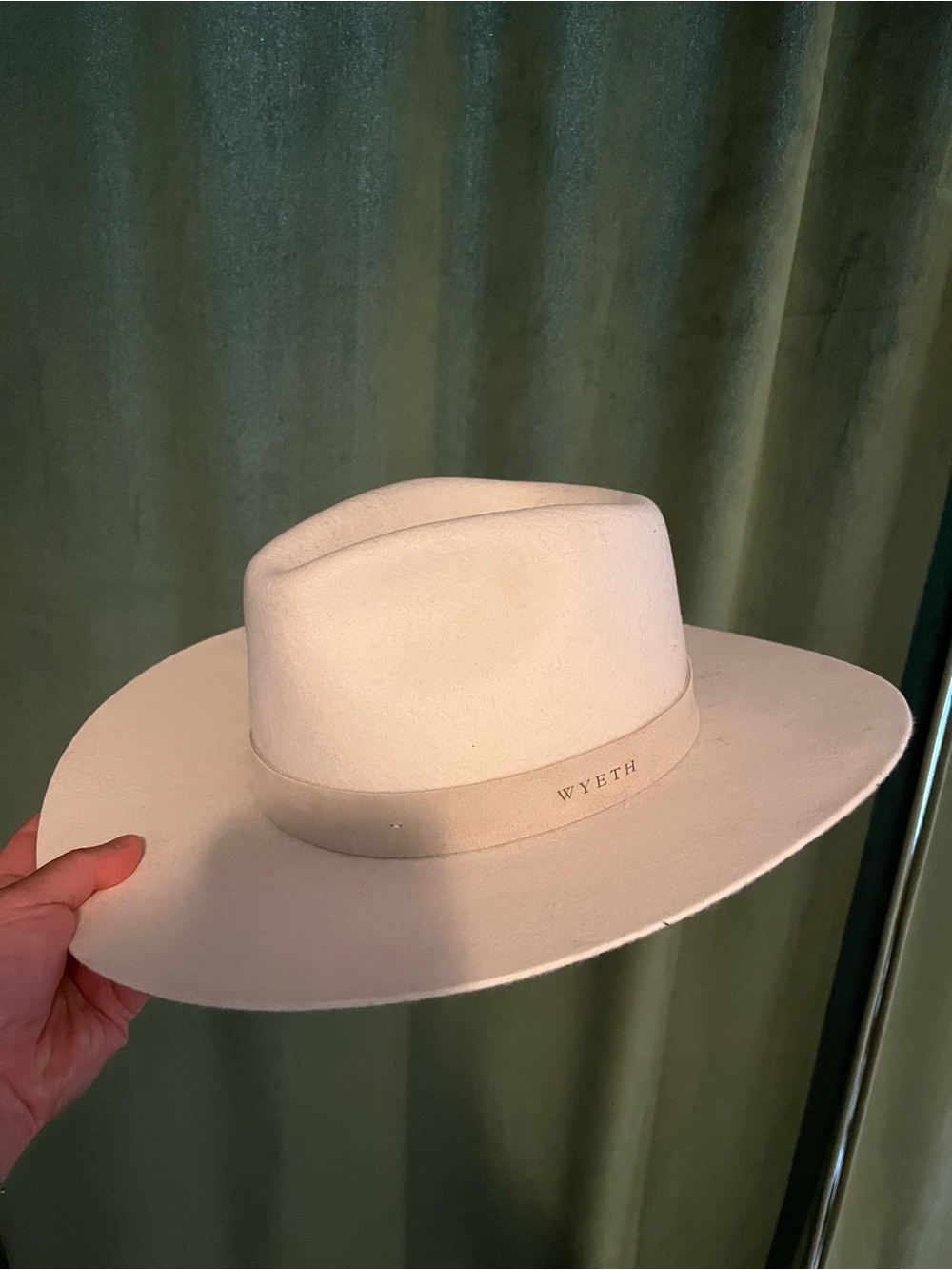 Wyeth by Todd Magill Cream Wide-Brim Felt Hat
